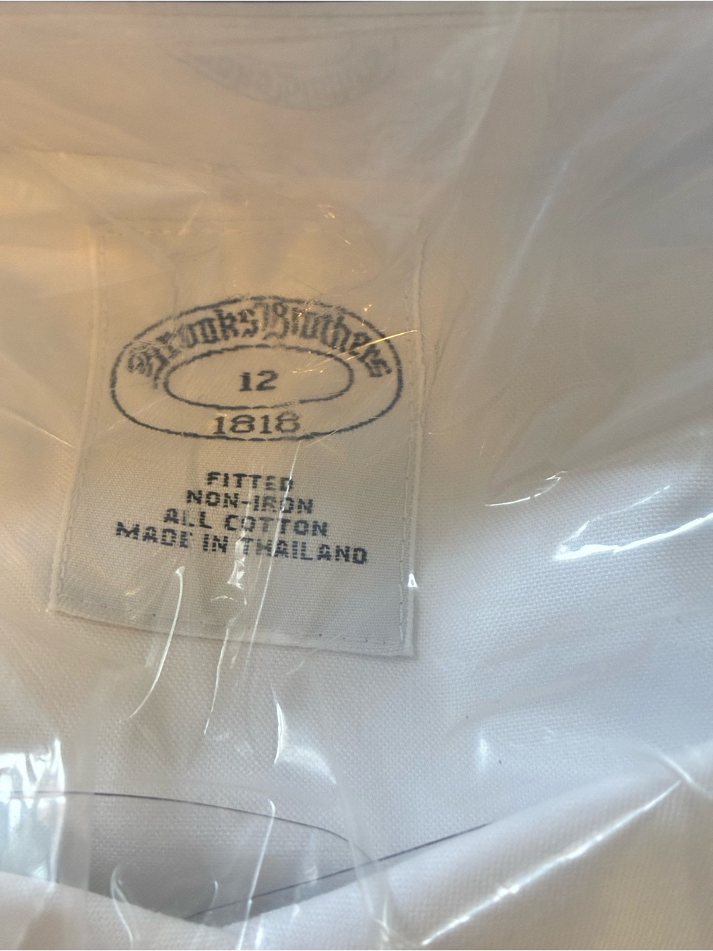 Brooks Brothers Fitted Non-Iron White Button-Down Shirt - Picture 7 of 12